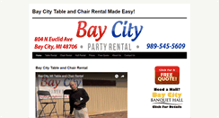 Desktop Screenshot of baycitypartyrental.com